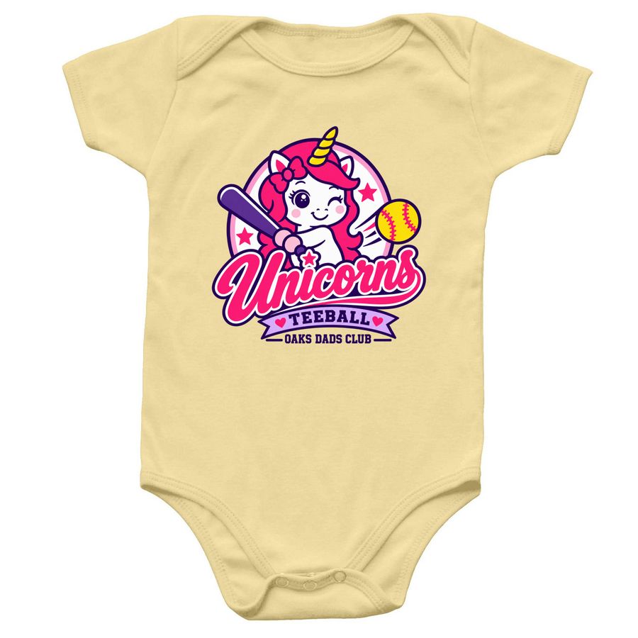 Lil Unicorns, a Banana Infant Onesie