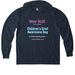 Annie's Hope CGAD Apparel, a Rebel Blue Allmade Eco Triblend Hoodie Tee