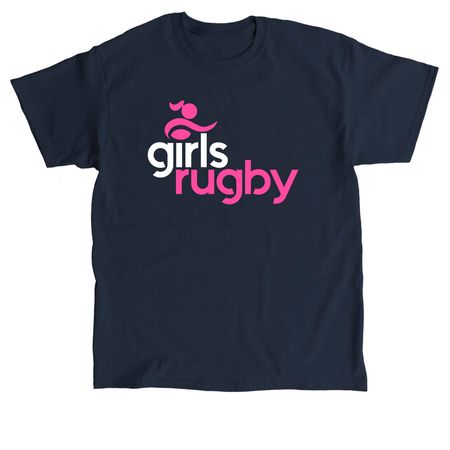 Girls Rugby Dark T-Shirts, a Navy Classic Unisex Tee