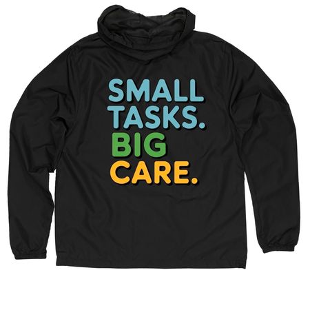 Parrott All-Season Veteran Support Drive, a Black Quarter-Zip Windbreaker (back-view)