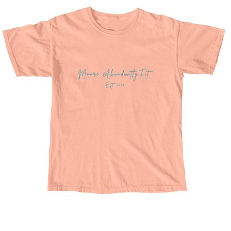 MA Fit 2026 Summer, a Neon Cantaloupe Comfort Colors Unisex Tee (back-view)