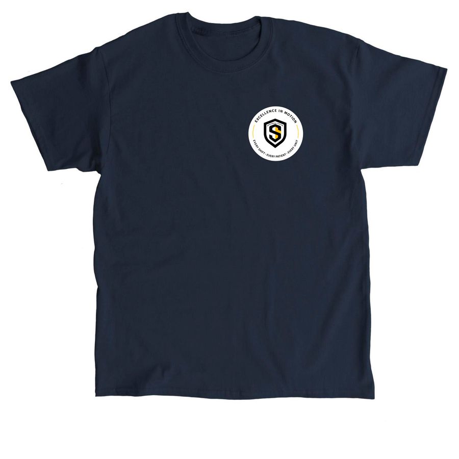 Excellence in Motion: Code Blue, a Navy Classic Unisex Tee