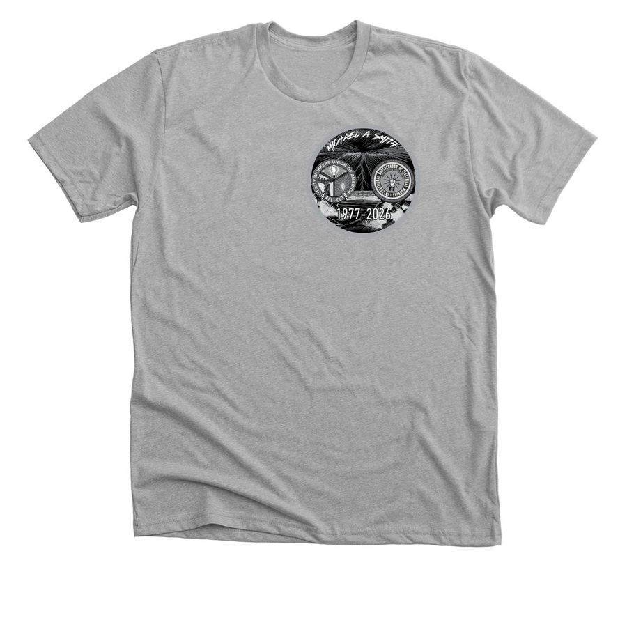 M. SMITH BLACK & GRAY&nbsp;, a Athletic Heather Premium Unisex Tee