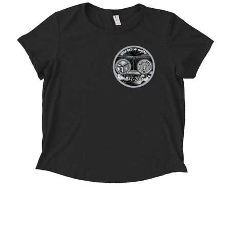 M. SMITH BLACK & GRAY&nbsp;, a Deep Black Allmade Eco Triblend Women?s Scoop Neck Tee