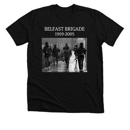 Belfast Brigade, a Solid Black Blend Premium Unisex Tee