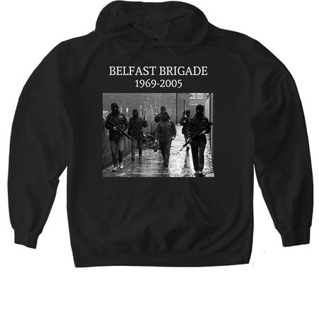 Belfast Brigade, a Black Gildan Softstyle Pullover Hoodie
