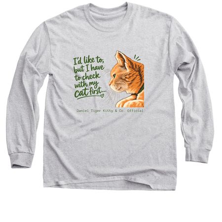 I need to check with my cat, a Sport Grey Classic Long Sleeve Tee