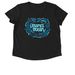 Planet Ocean Hoodie/Tee&nbsp;, a Deep Black Allmade Eco Triblend Women?s Scoop Neck Tee (back-view)