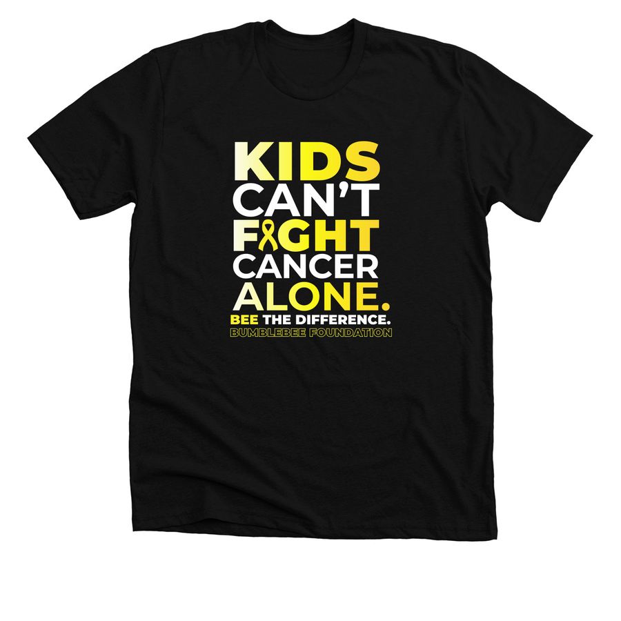 BEE the Difference Light Logo, a Solid Black Blend Premium Unisex Tee