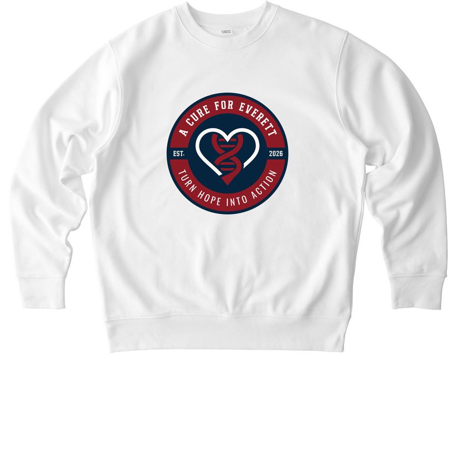 Heart Badge Apparel, a White Stanley/Stella Unisex Changer 2.0 Crewneck Sweatshirt