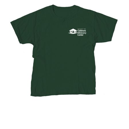 Mental Health Awareness Month: Brain, a Forest Green Youth Unisex Tee
