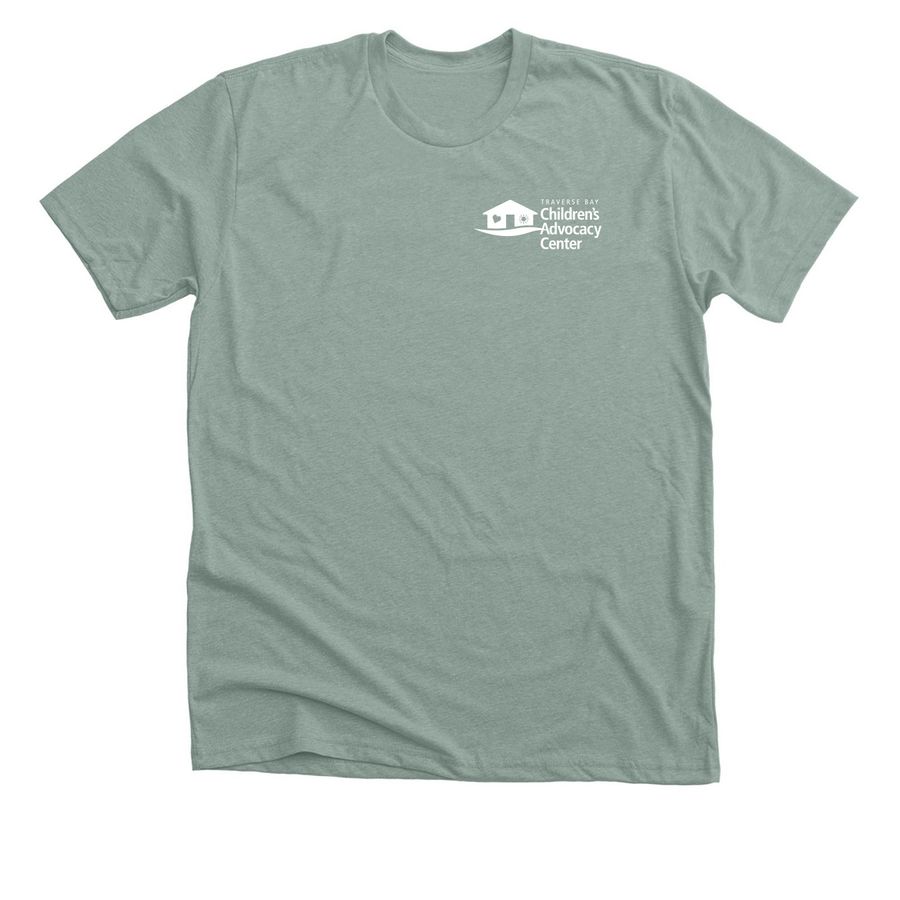 Mental Health Awareness Month: Brain, a Heather Sage Premium Unisex Tee