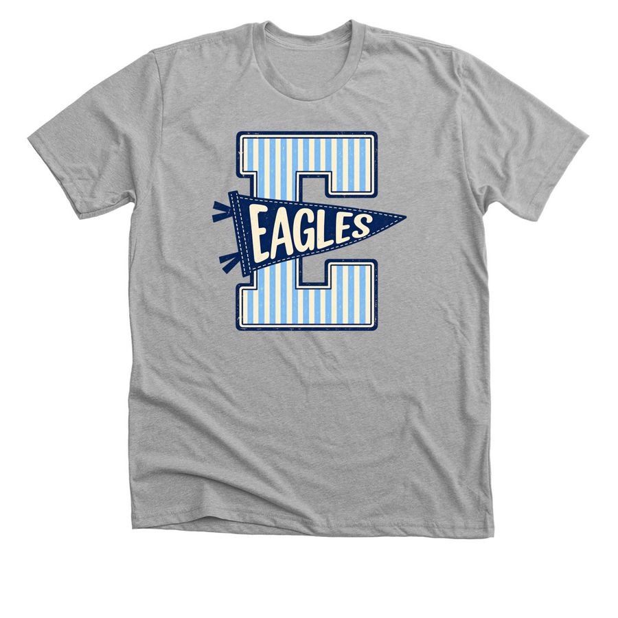 Varsity Haslet Eagles Pennant, a Athletic Heather Premium Unisex Tee
