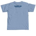 Play For His Glory., a Washed Denim Comfort Colors Unisex Tee (back-view)