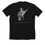 Be your own Sparkle, a Solid Black Blend Premium Unisex Tee (back-view)