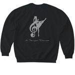 Be your own Sparkle, a Black Softstyle Crewneck Sweatshirt (back-view)