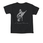 Be your own Sparkle, a Black Comfort Colors Youth Tee (back-view)