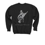 Be your own Sparkle, a Black Youth Crewneck Sweatshirt (back-view)