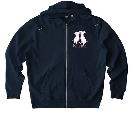 New Be Kind with Piglet and Georgie Zip Ups!, a French Navy Stanley/Stella Unisex Cultivator 2.0 Zip Up Pullover Hoodie