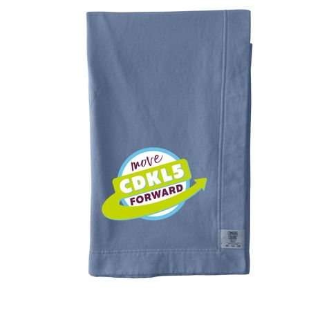 Move CDKL5 Forward Blanket, a Blue Jean Comfort Colors Blanket