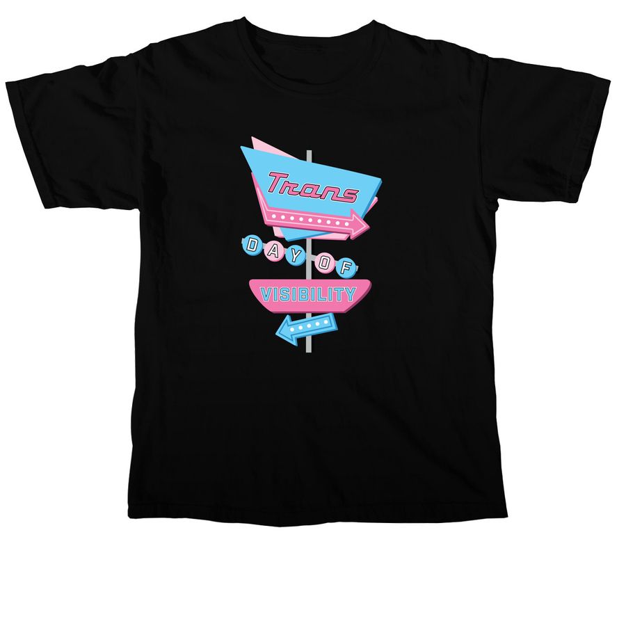 Celebrating Trans Day of Visibility 2026, a Black Comfort Colors Unisex Tee