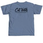 Stay Weird for Wildlife, a Blue Jean Comfort Colors Unisex Tee (back-view)