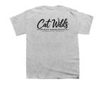 Stay Weird for Wildlife, a Sport Grey Youth Unisex Tee (back-view)