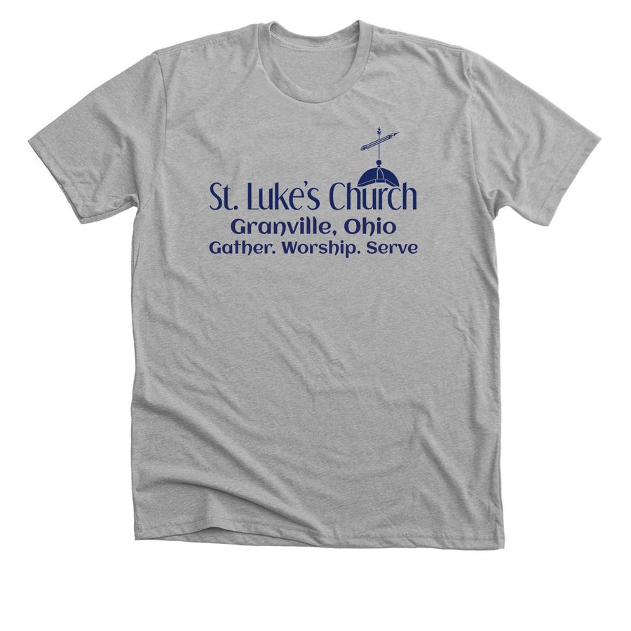 St. Luke's Episcopal Church, Granville, Ohio, a Athletic Heather Premium Unisex Tee