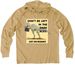 Dinosaurs Dont Mess Around, a Golden Wheat Allmade Organic Cotton Mineral Dye Hoodie Tee