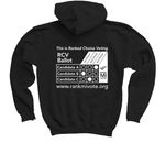 Standard Example Ballot, a Black Youth Pullover Hoodie (back-view)