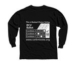 Standard Example Ballot, a Black Youth Long Sleeve Tee (back-view)
