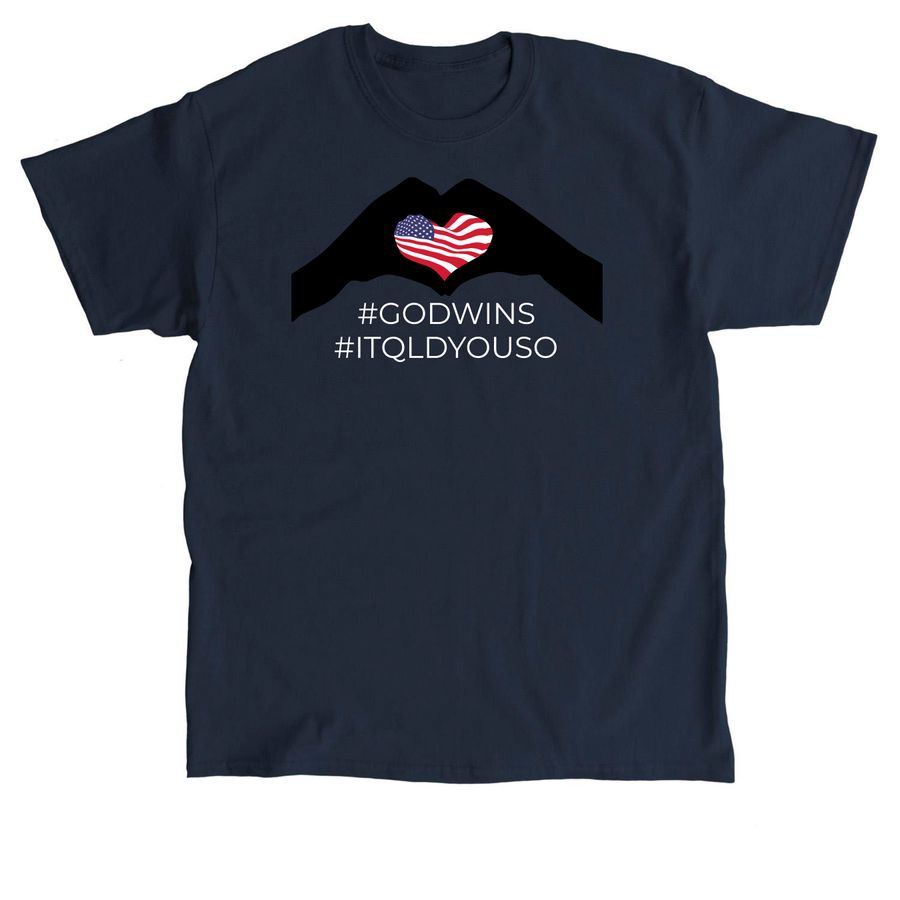 GOD WINS!&nbsp; I TQLD YOU SO!, a Navy Classic Unisex Tee