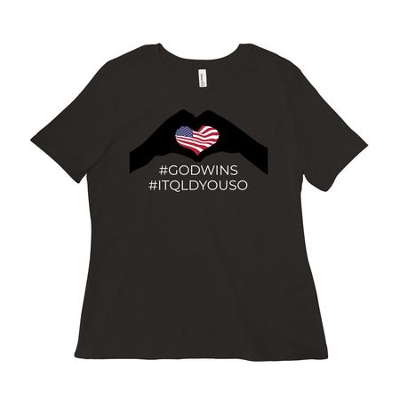GOD WINS!&nbsp; I TQLD YOU SO!, a Black Women?s Relaxed Cotton Tee