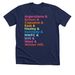 Somerville PTAs Rainbow Tees for Scholarships, a Solid Navy Blend Premium Unisex Tee