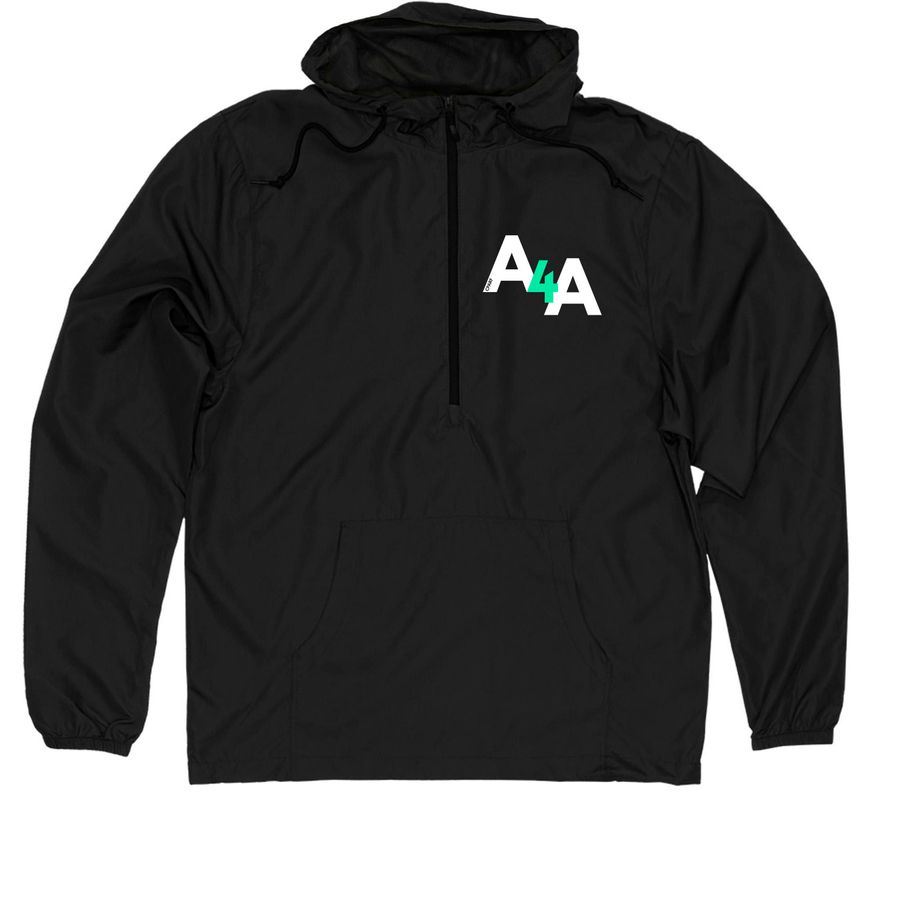 Athletes for Accessibility Windbreakers, a Black Quarter-Zip Windbreaker