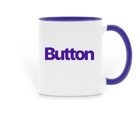 Button Mug, a Dark Blue Two-Tone Ceramic Mug