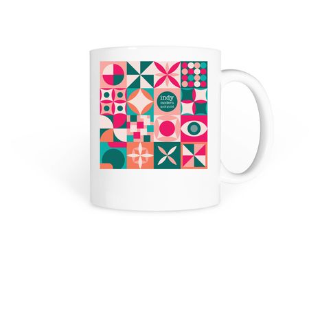 Quilt blocks, a White Coffee Mug