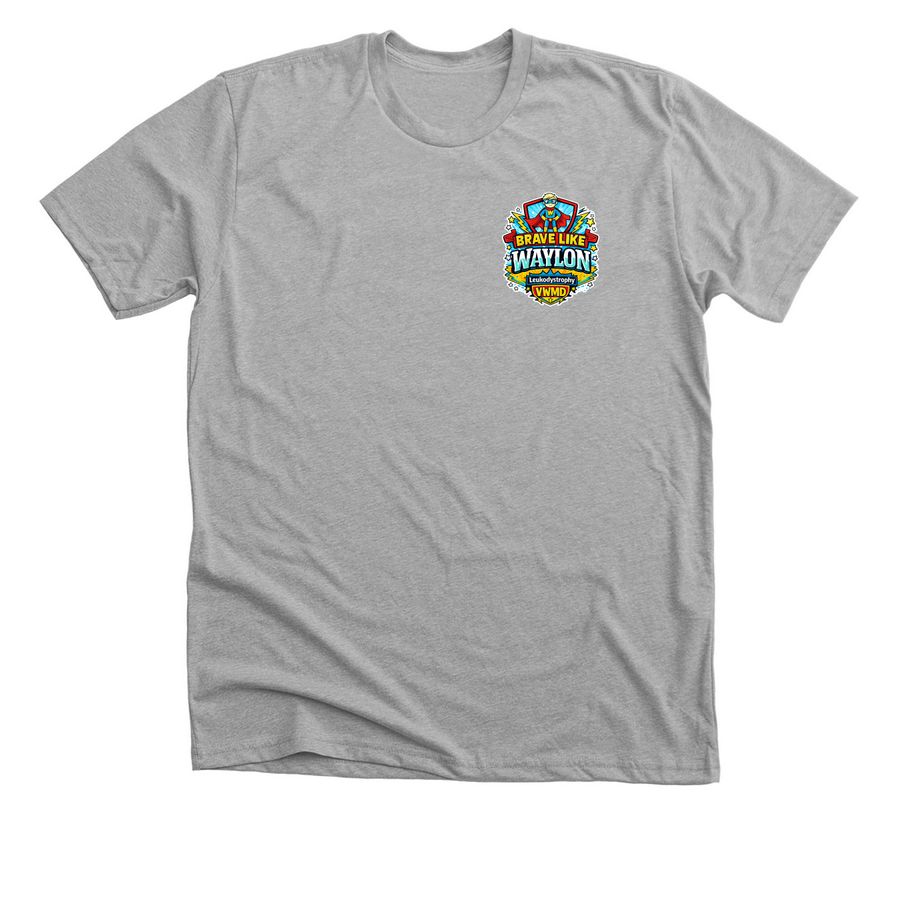 Waylon's Journey to a Miracle, a Athletic Heather Premium Unisex Tee