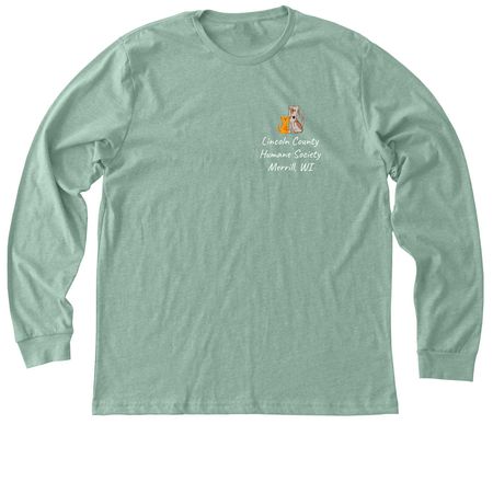 Second Hand Animals Make First Class Pets, a Heather Dusty Blue Premium Long Sleeve Tee