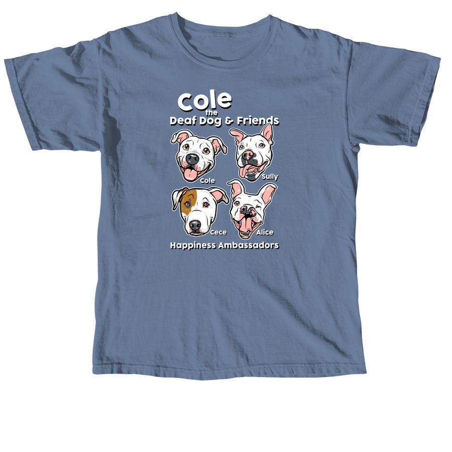 Happiness Ambassadors, a Blue Jean Comfort Colors Unisex Tee