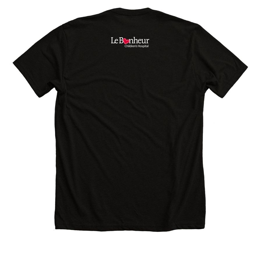 Le Bonheur Psychiatry 2026, a Solid Black Blend Premium Unisex Tee (back-view)