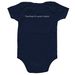 SJSU MPH Baby, a Navy Infant Onesie (back-view)
