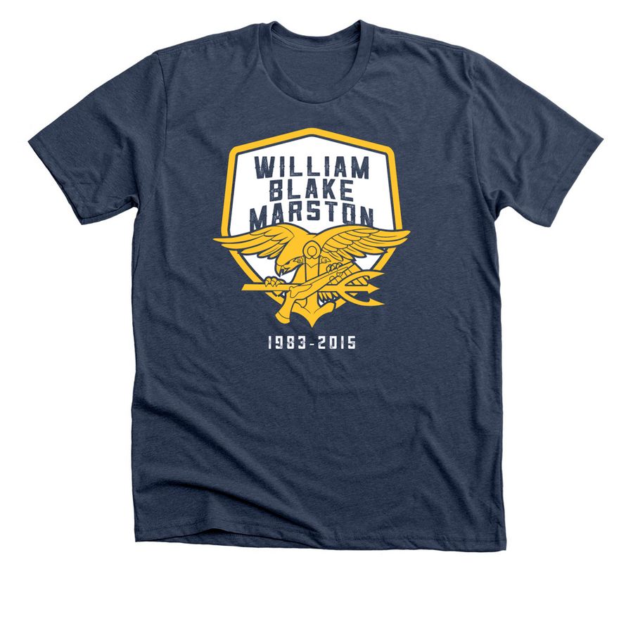 WBM Memorial Shirt, a Heather Navy Premium Unisex Tee
