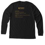 Catvocates Classic Logo, a Solid Black Blend Premium Long Sleeve Tee (back-view)