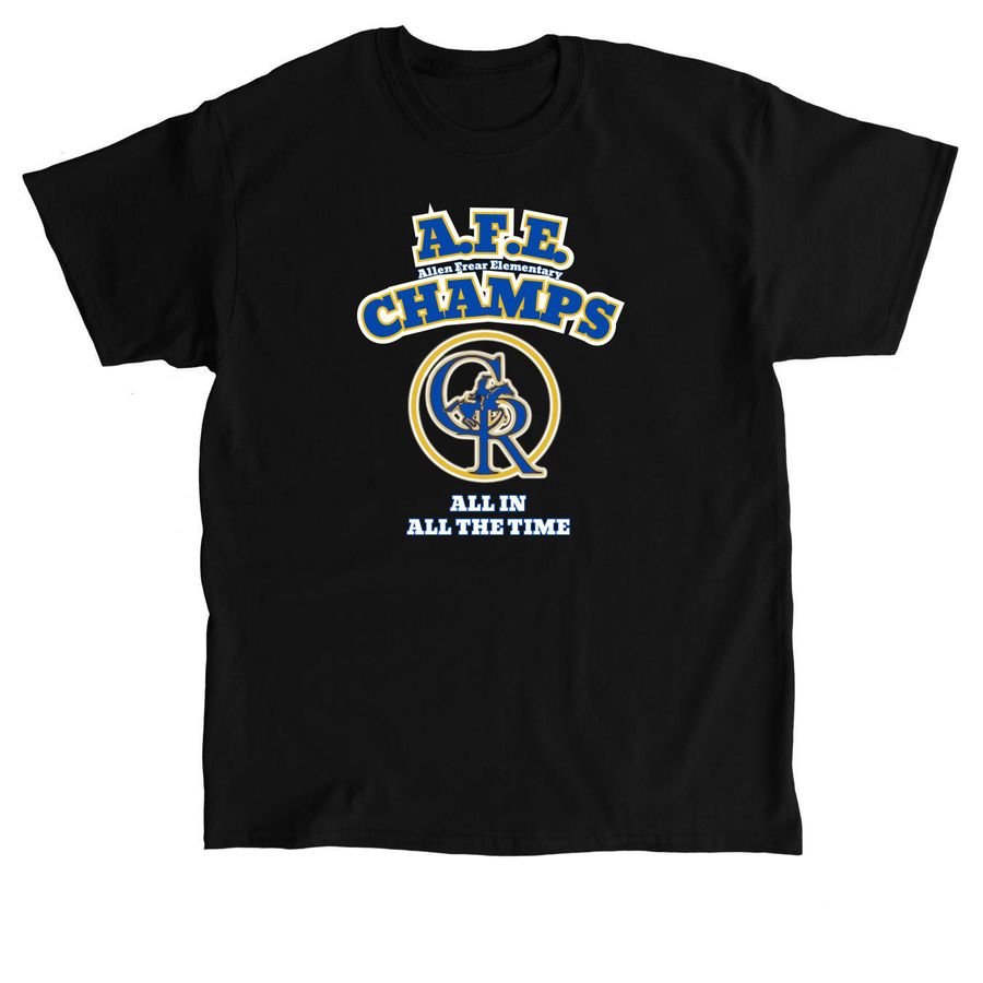 CR AFE CHAMPS, a Black Classic Unisex Tee