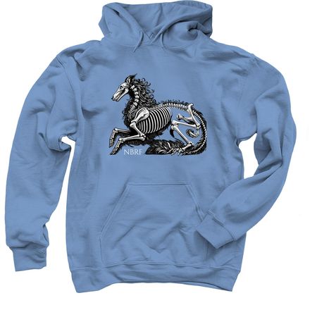 Borzoi Life Halloween, a Carolina Blue Pullover Hoodie