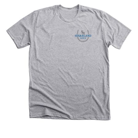 Sugarland Horseshoe Logo, a Athletic Heather Premium Unisex Tee