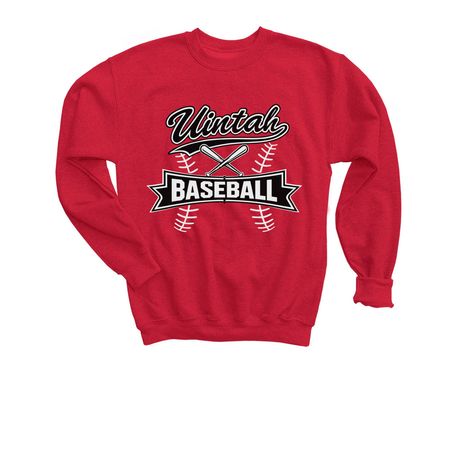 Uintah 8U Baseball&nbsp;, a Red Youth Crewneck Sweatshirt