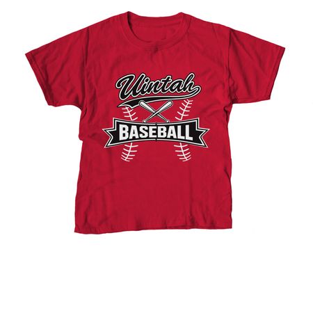 Uintah 8U Baseball&nbsp;, a Red Youth Unisex Tee