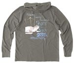 ACF Share the Beach 25th Anniversary, a Driftwood Grey Allmade Organic Cotton Mineral Dye Hoodie Tee (back-view)